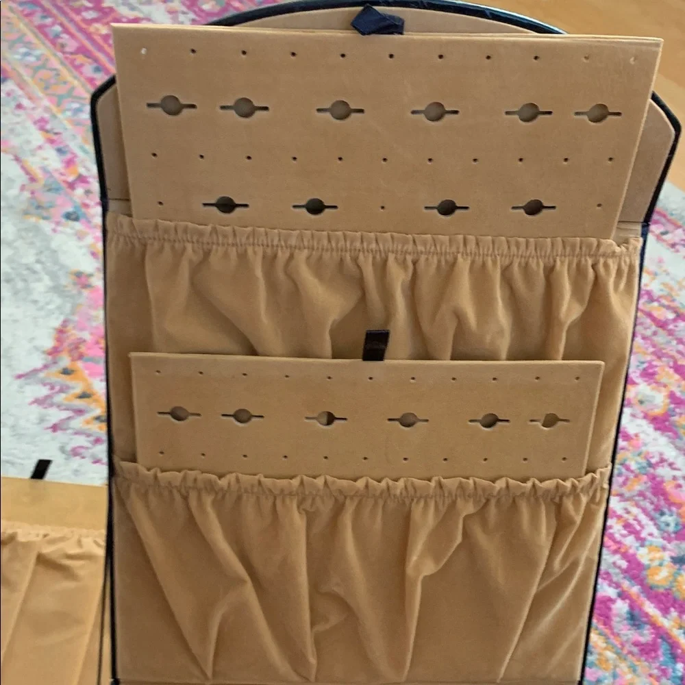 Joy Mangano Jewelry  Precious Pockets Organizer Box with Clips NEW